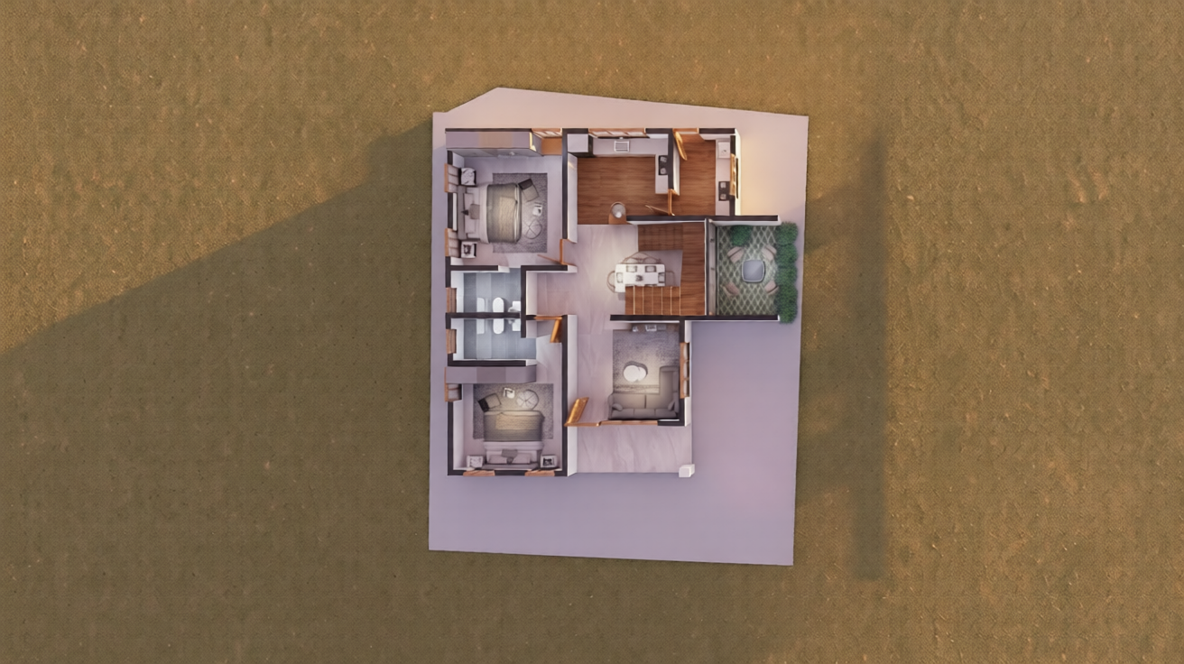 Blueprint Architectural Layout Preview